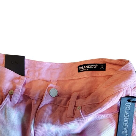 ANTHROPOLOGIE Blank NYC High Rise Tie Dye Shorts 28 NWT - Picture 8 of 12